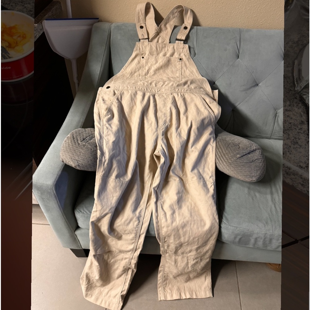 Patagonia all season CANVAS BIB OVERALLS pumice